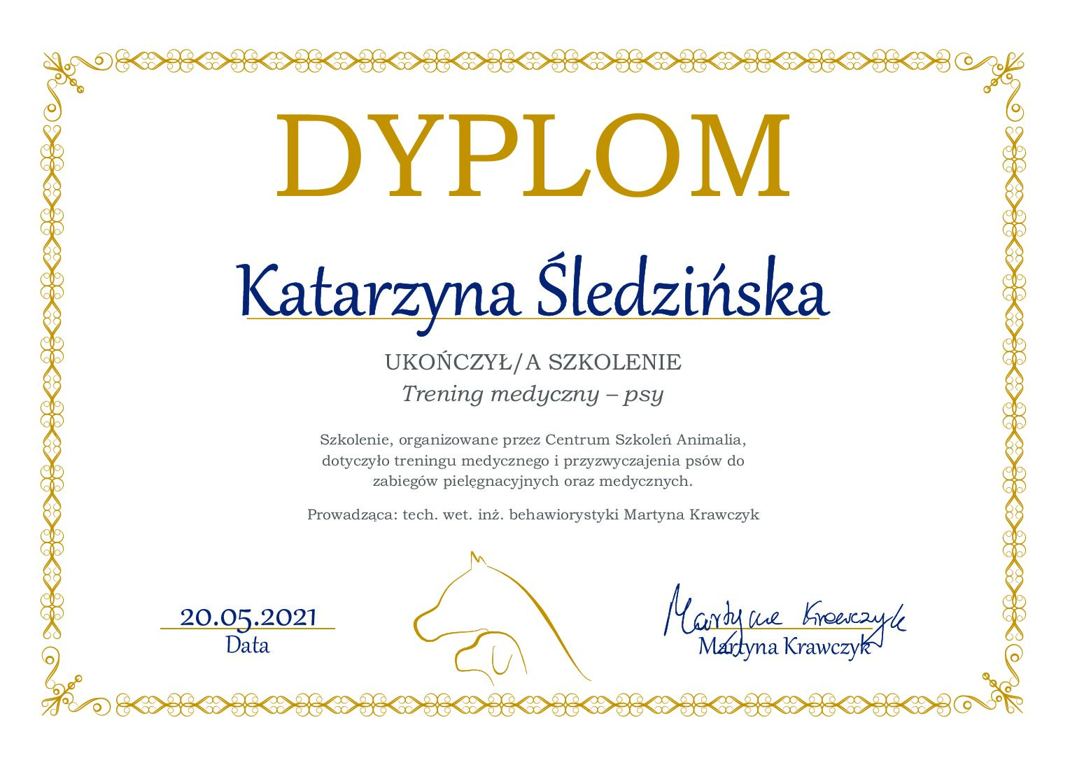 Trening medyczny psy PL